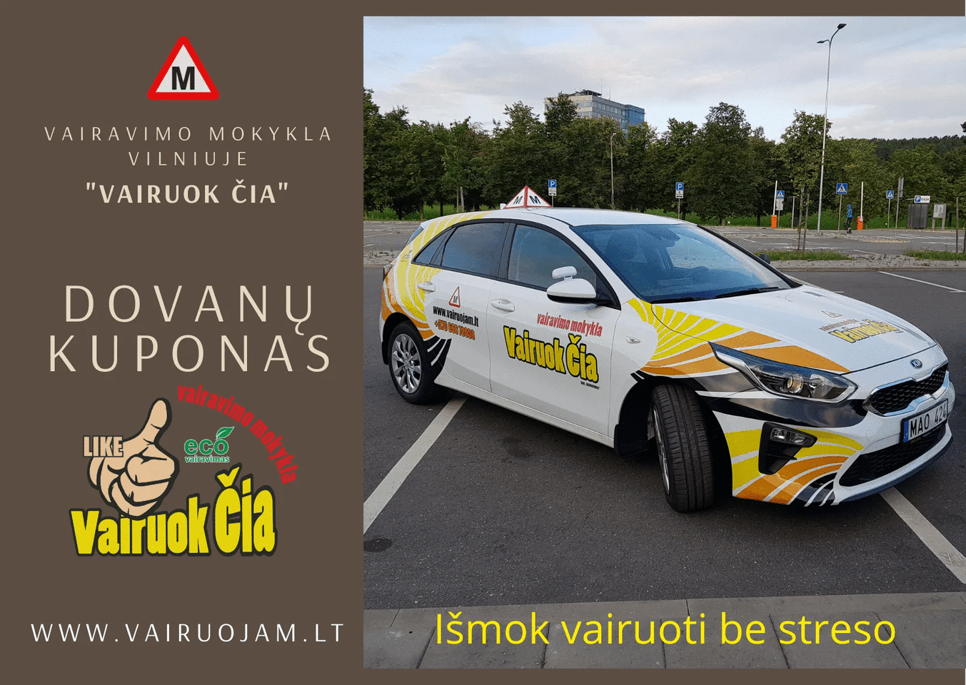 Naudinga informacija ieškantiems vairavimo kursų Vilniuje